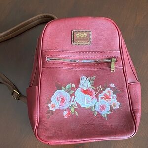 Loungefly Star Wars Red Floral Backpack